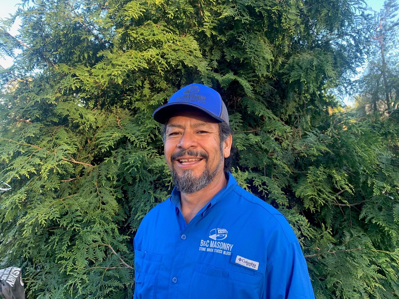 Mario Coronilla, founder of B & C Masonry, on the job in East Tennessee